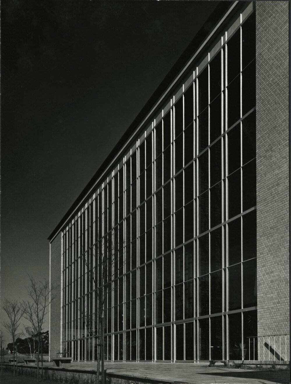 Exterior of Wilson Hall from east, University of Melbourne, circa 1956.
