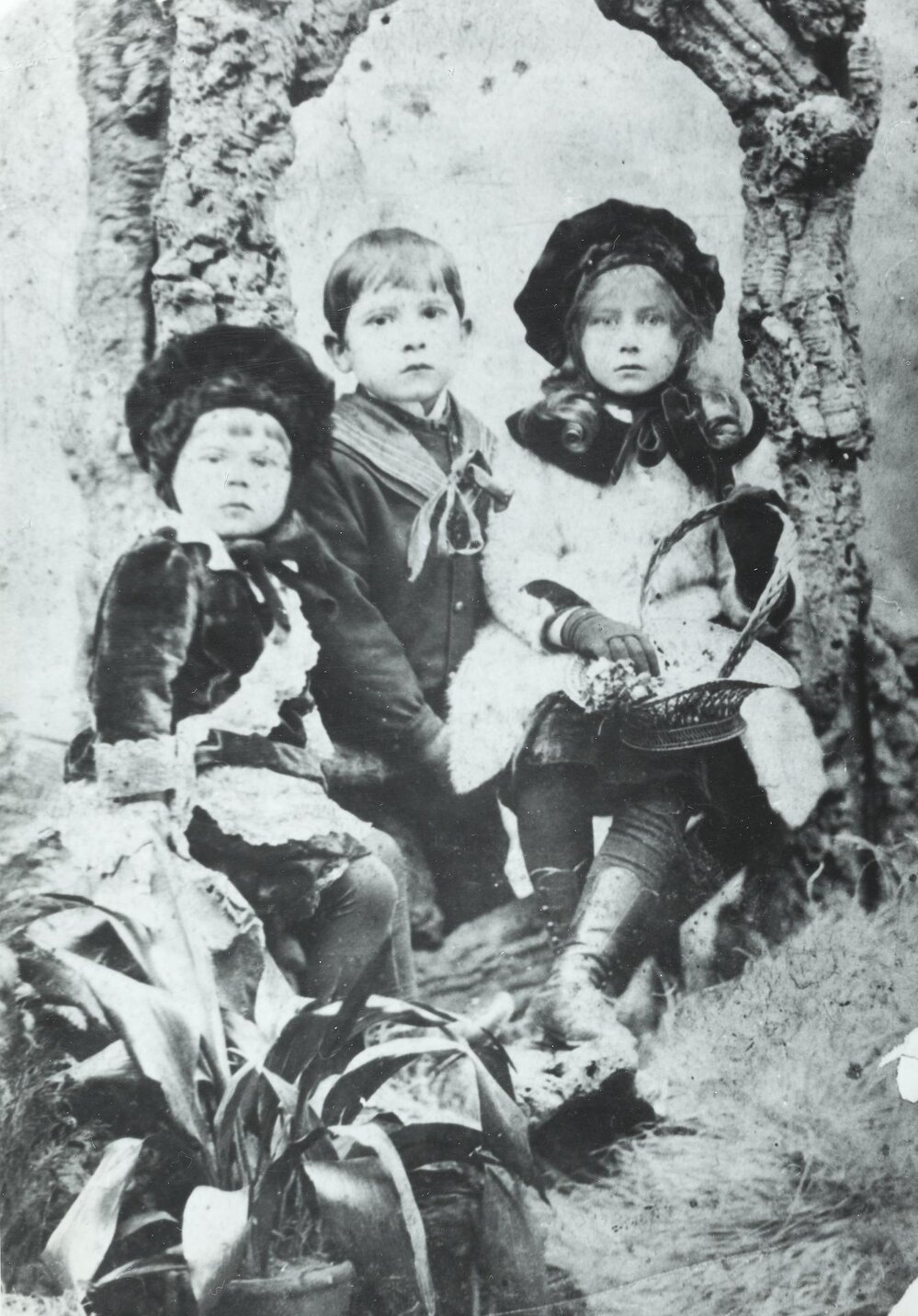Tom Laby and his sisters Kathleen and Bessie Laby