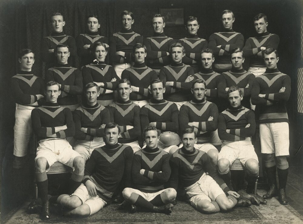 Melbourne University Football Team, League, 1909.
