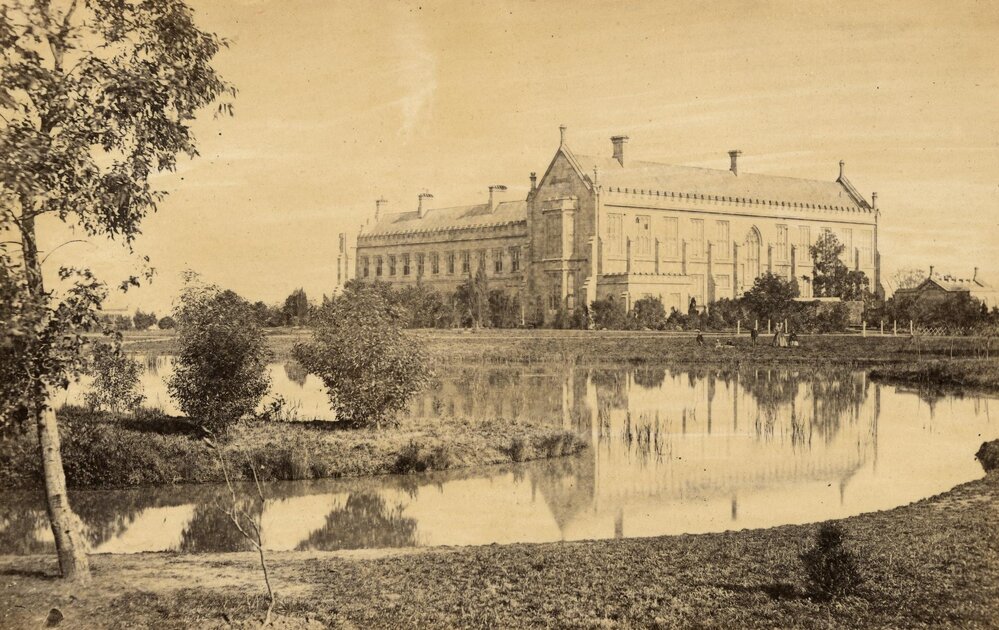 Northern and eastern wings of Main Building, University of Melbourne.