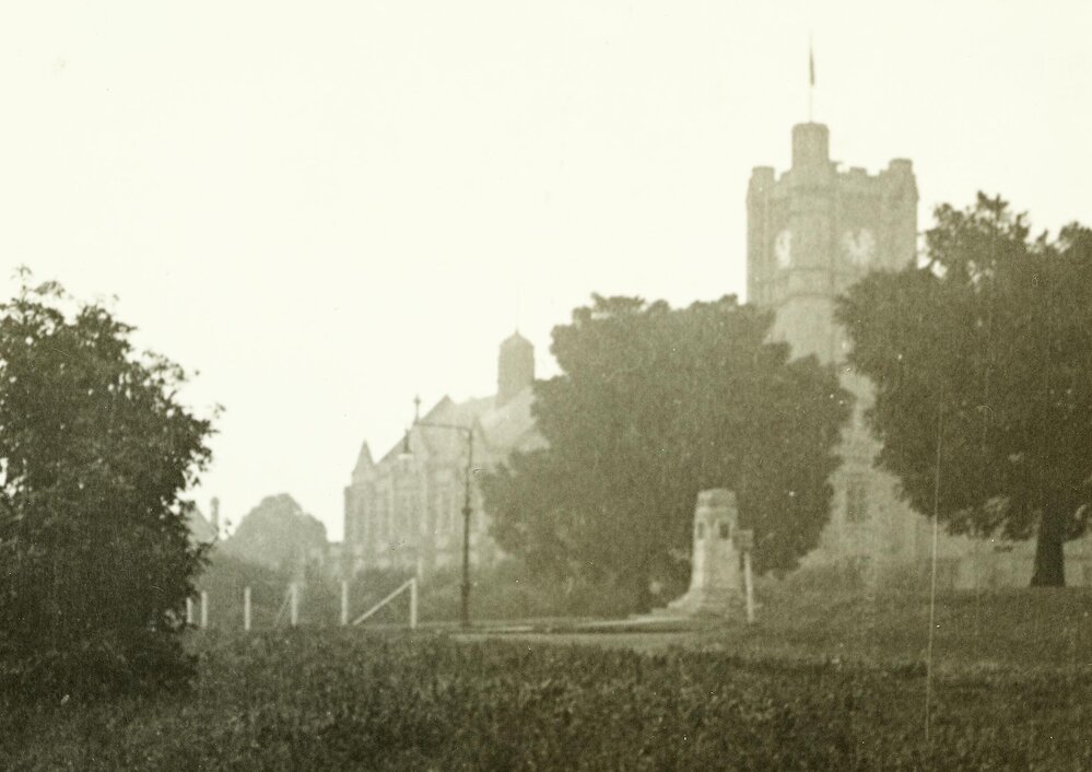 Old Arts building, University of Melbourne, circa 1932.
