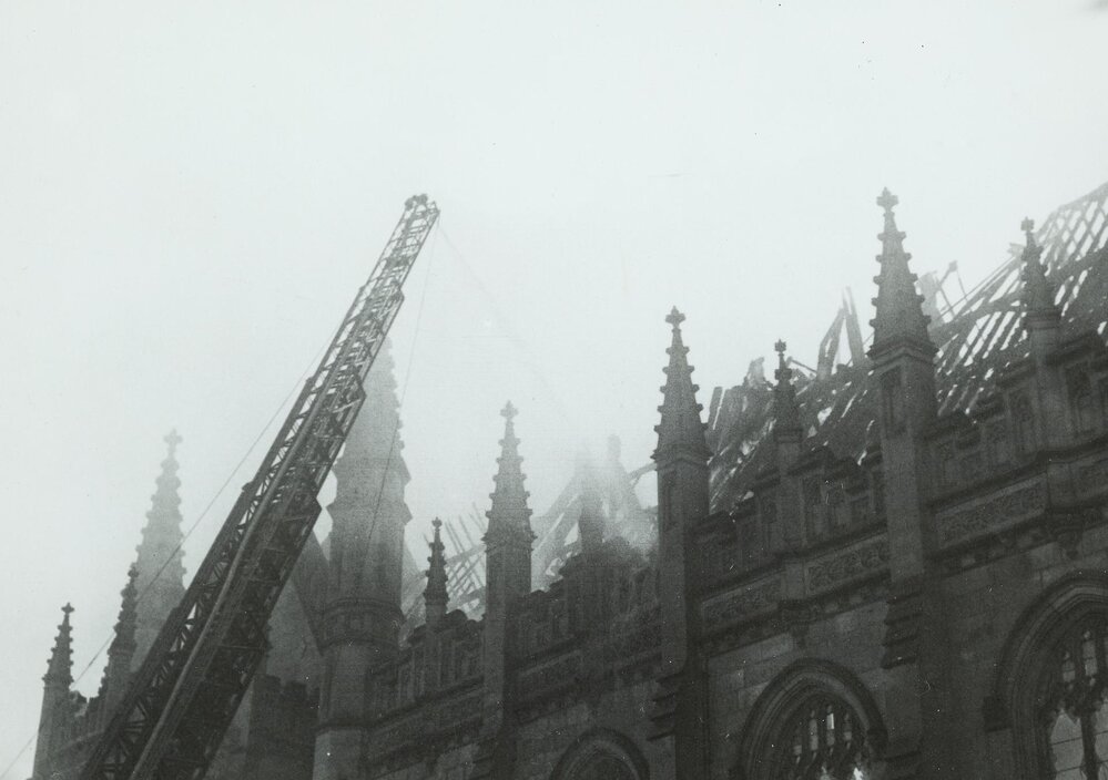 Old Wilson Hall Fire, University of Melbourne