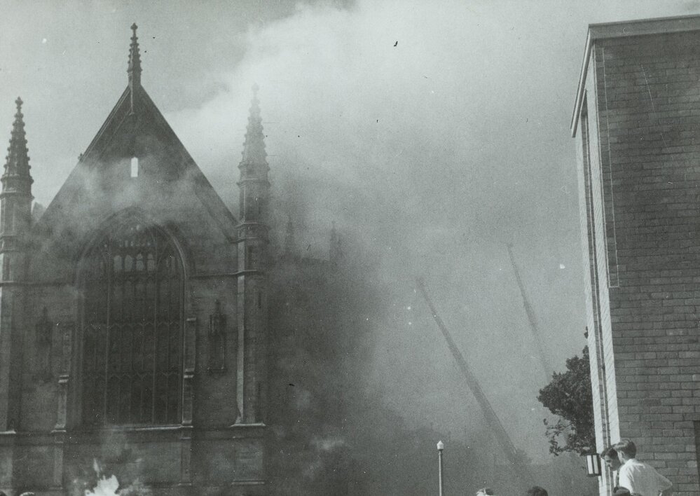 Old Wilson Hall Fire, University of Melbourne