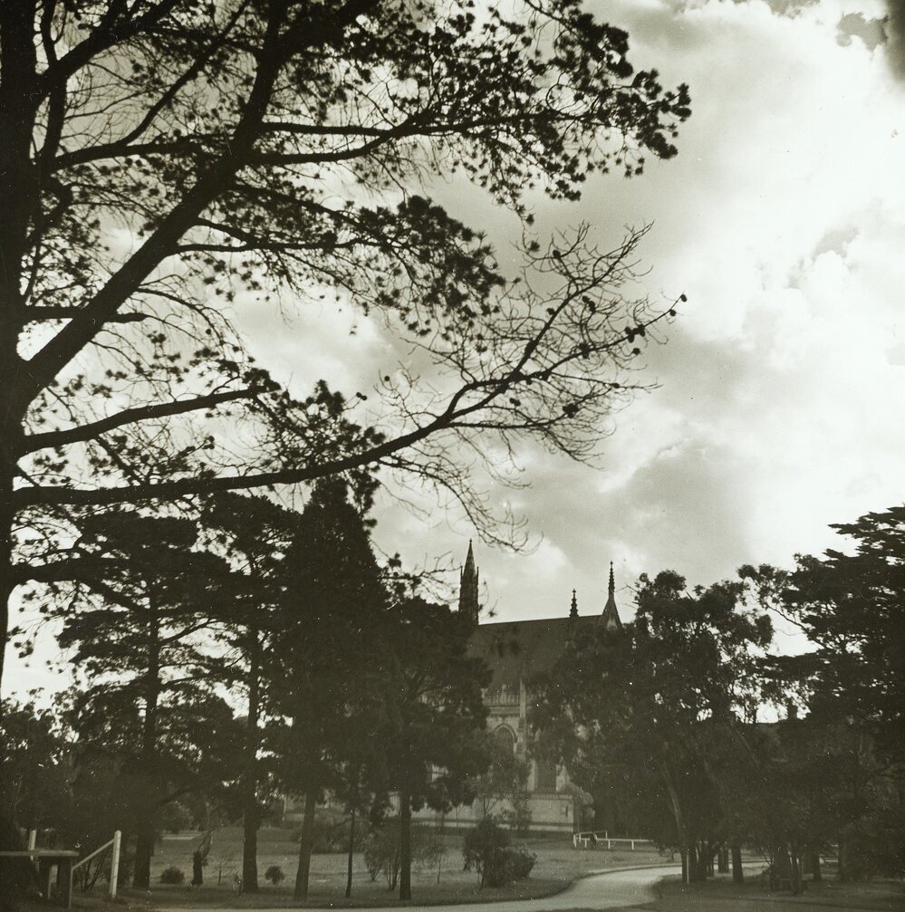Old Wilson Hall from the east, University of Melbourne, circa August 1937.