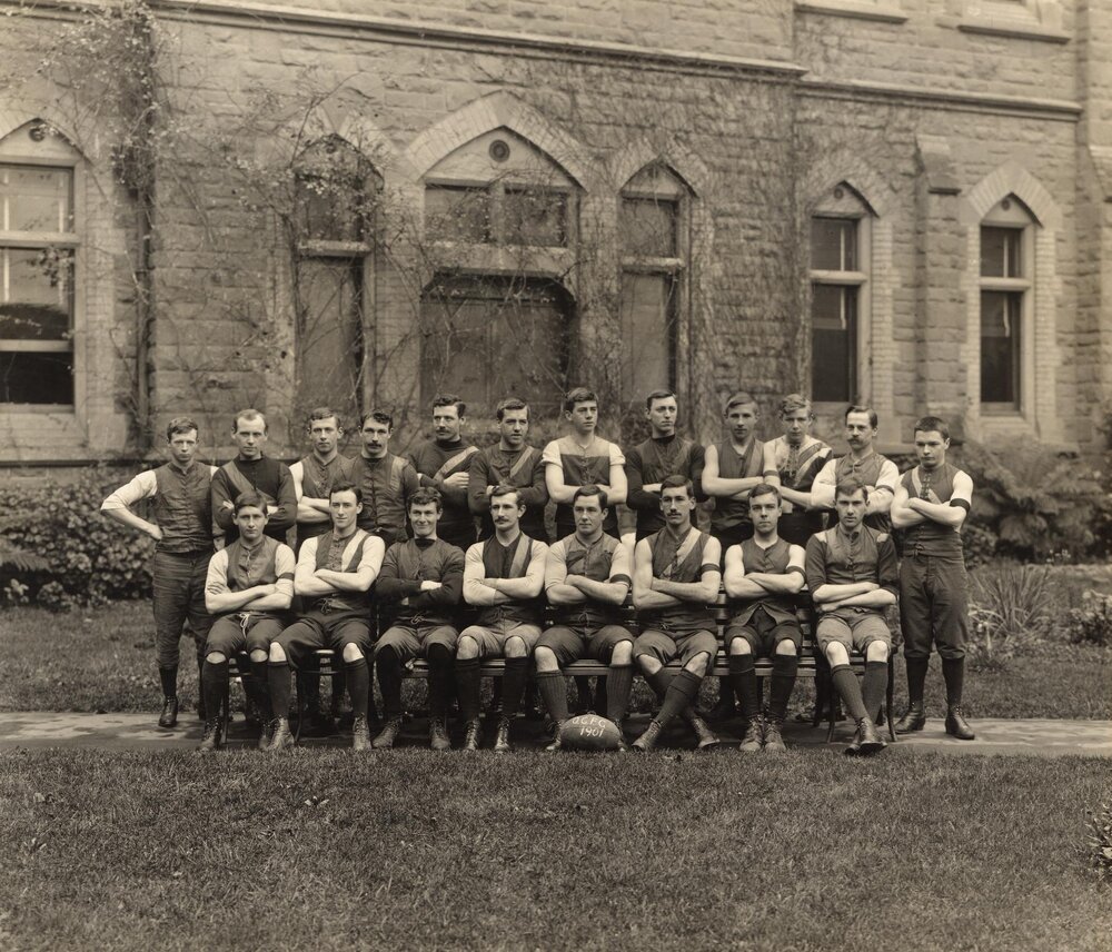 Ormond College football team, University of Melbourne, 1901.