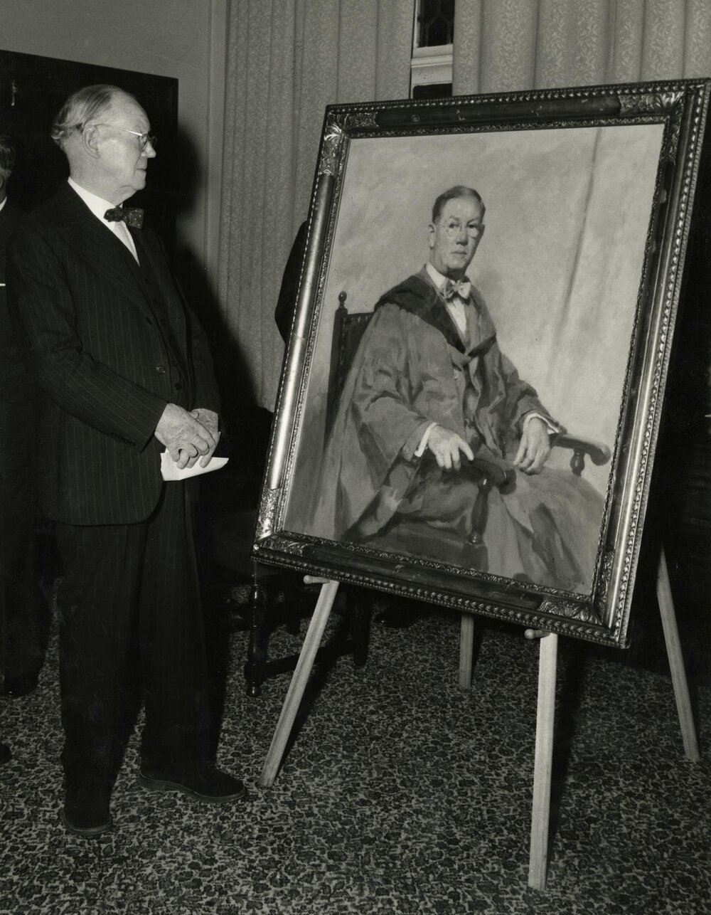 Presentation of portrait of Dr. Rowden White, University of Melbourne, 10 June 1959.