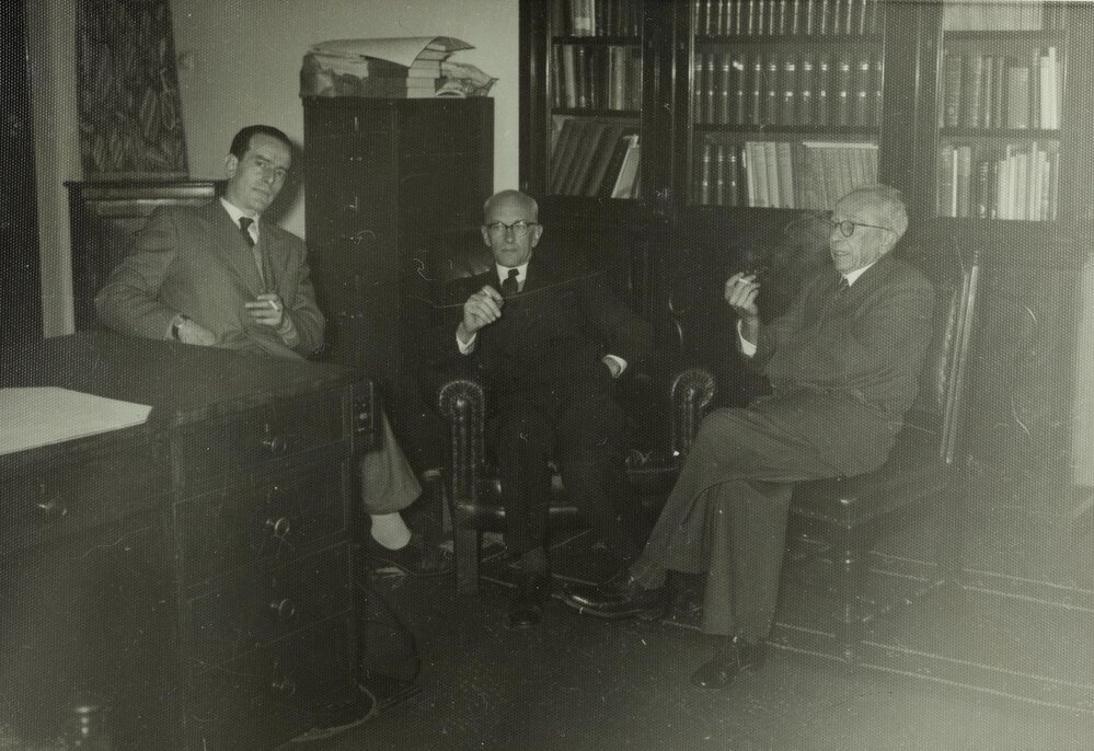 Professor A.R. Chisholm and Professor G.W. Paton, University of Melbourne, circa 1950s.