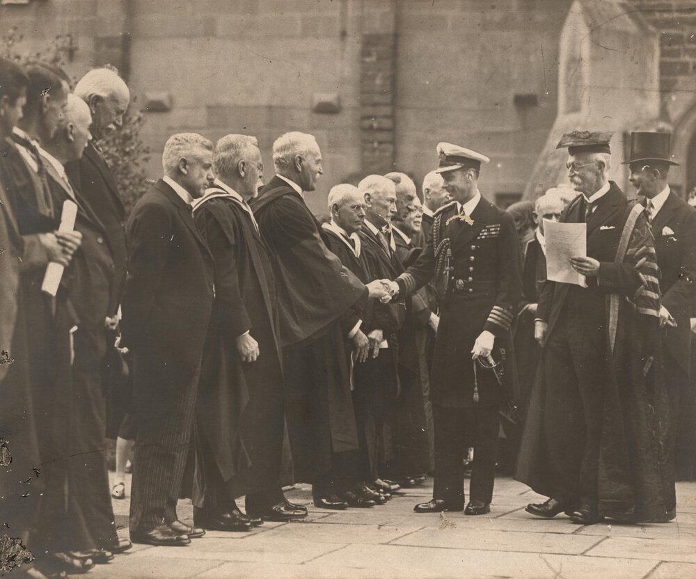 Reception of HRH the Duke of York (later King George VI), University of Melbourne, 27 April 1927.