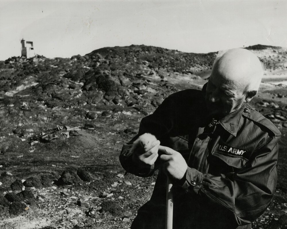 Sir Raymond Priestley in Antarctica, January 1959.
