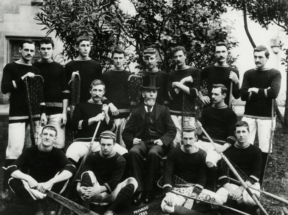 University Lacrosse Premiers, University of Melbourne, 1899.