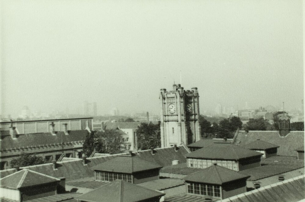 View from Babel, University of Melbourne, 1958-1959.