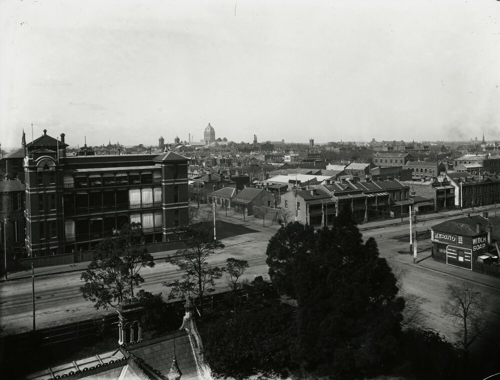 View from Teachers' College, University of Melbourne.