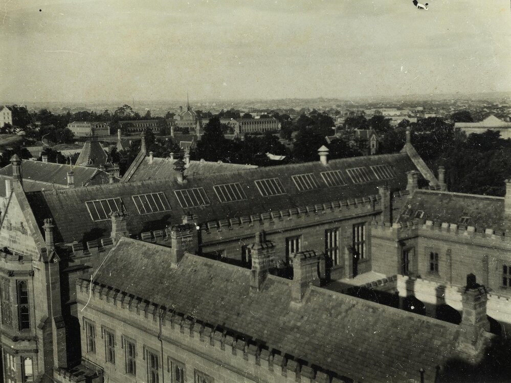 View of Quadrangle, University of Melbourne, circa 1931-1936.