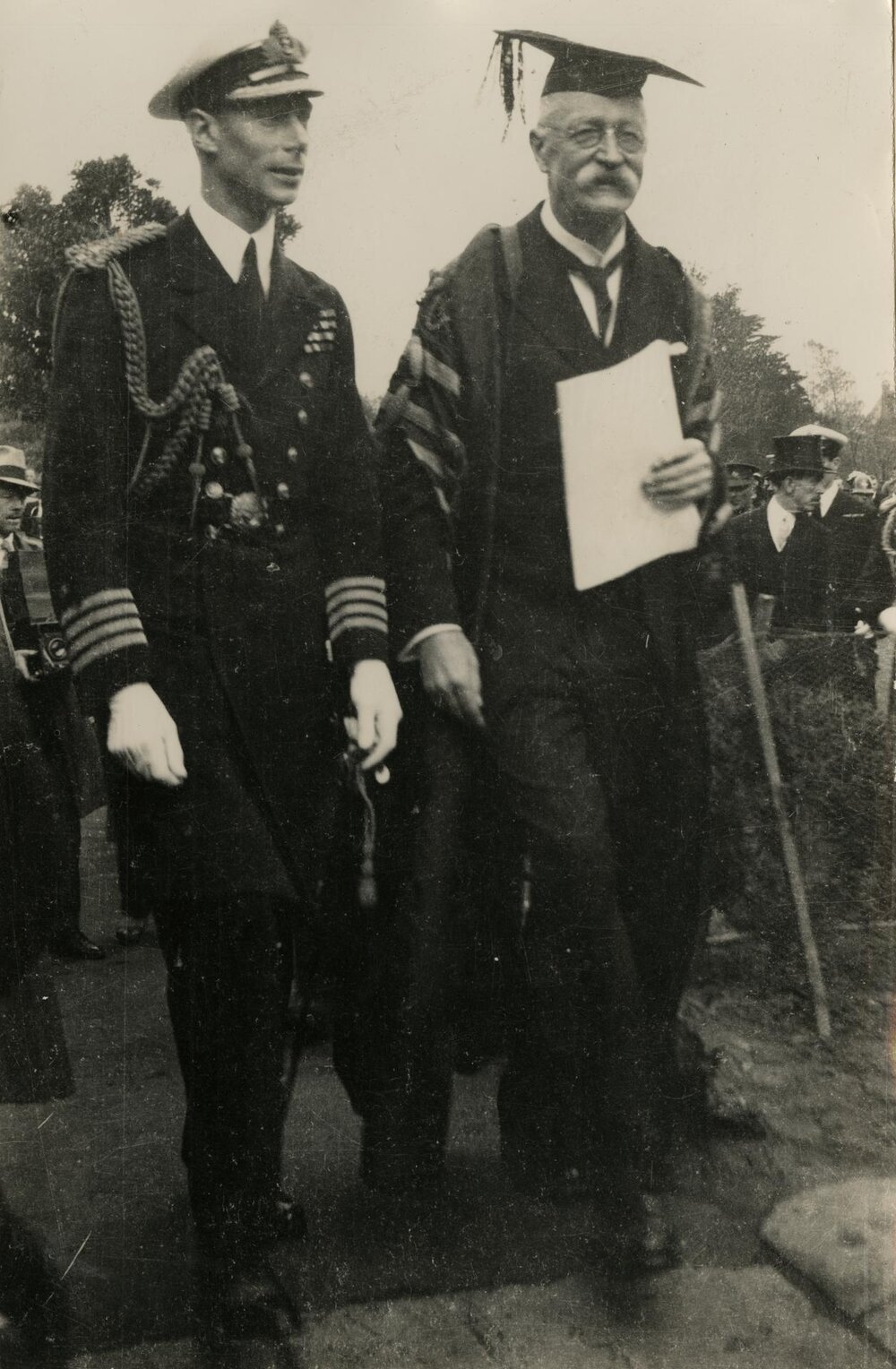 Visit of His Royal Highness the Duke of York (later King George VI) and Sir John McFarland, University of Melbourne, 27 April 1927.