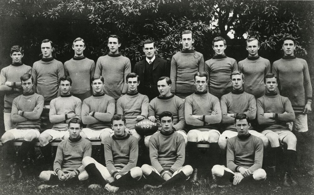 Wesley College Football Team, circa 1907.