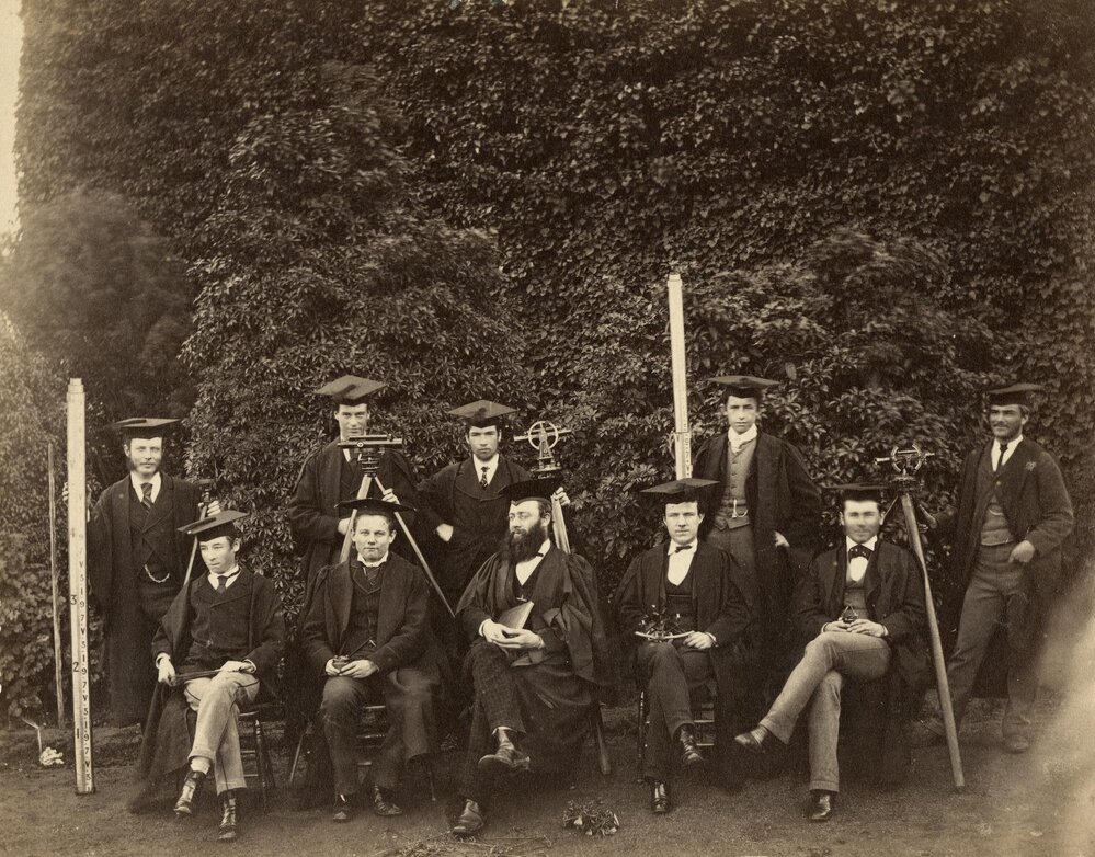 William Charles Kernot and students, University of Melbourne, circa 1876.