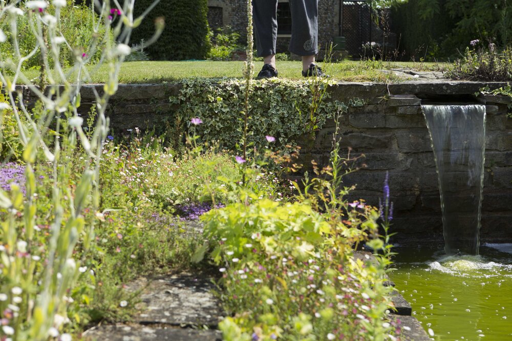 [Garden and  water feature]