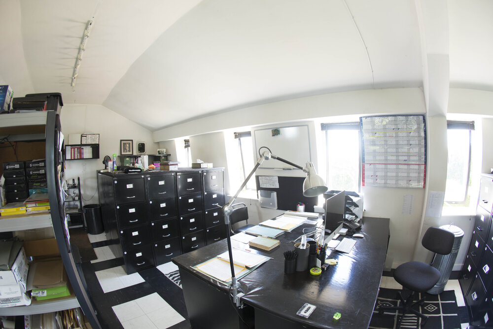 [Office interior]