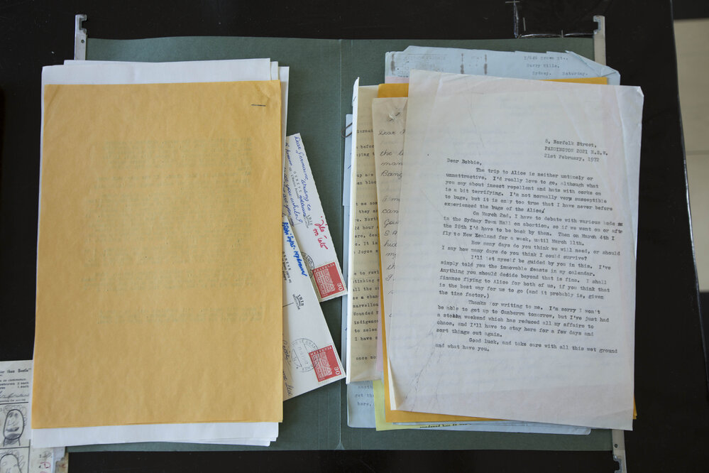 [Contents of correspondence file, Bobbi Sykes]