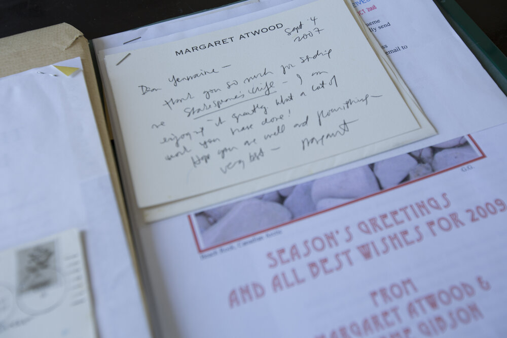 [Card from Margaret Atwood]