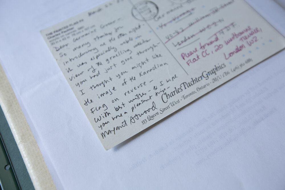 [Card from Margaret Atwood]