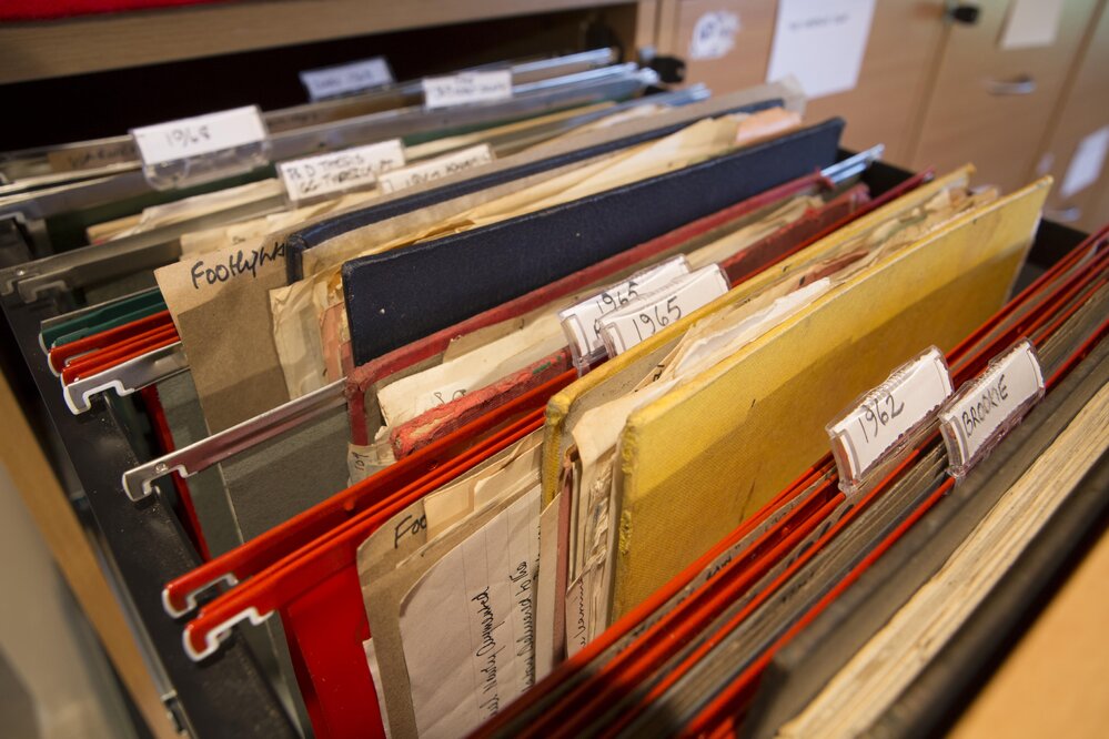 [Filing cabinet drawer, Office]