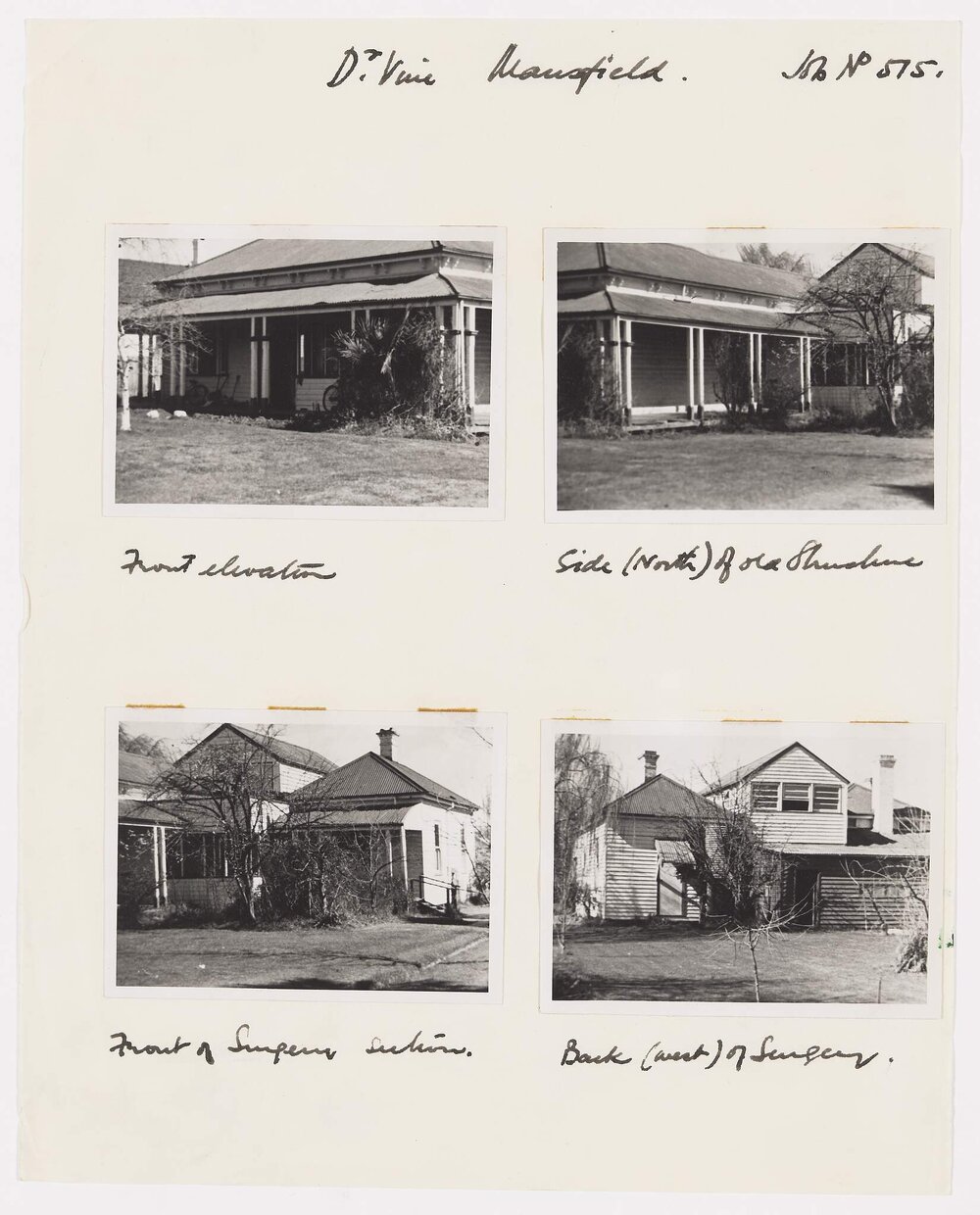 Residence for Dr Vine