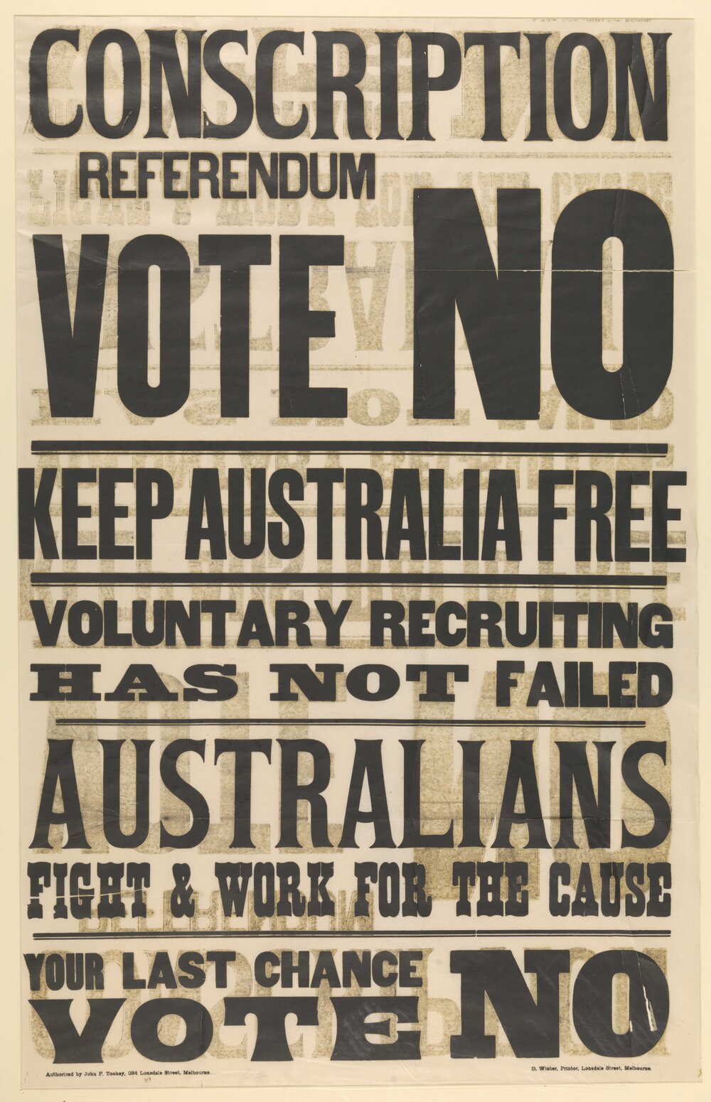 Anti-conscription poster
