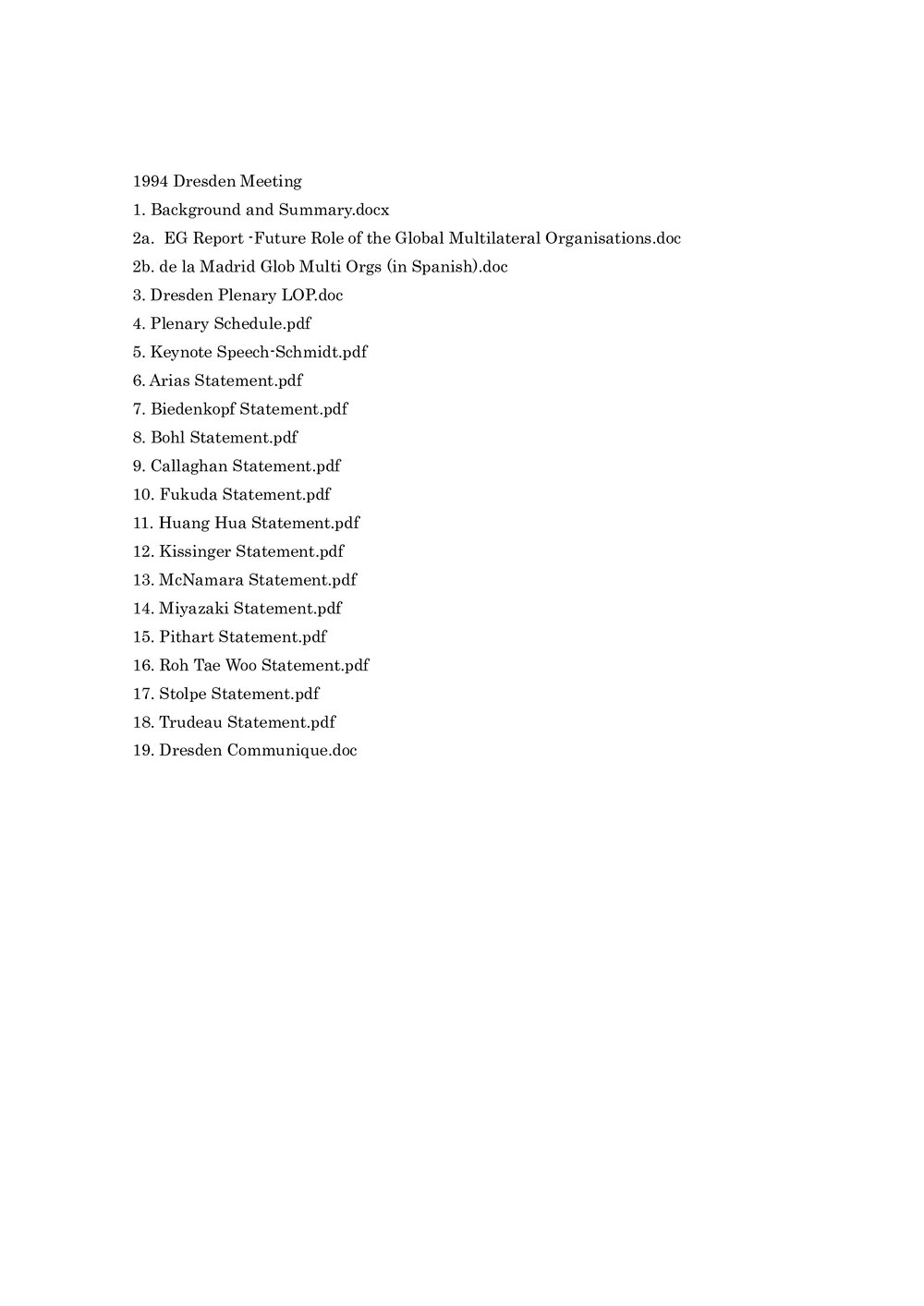 1994 Dresden Meeting [index]