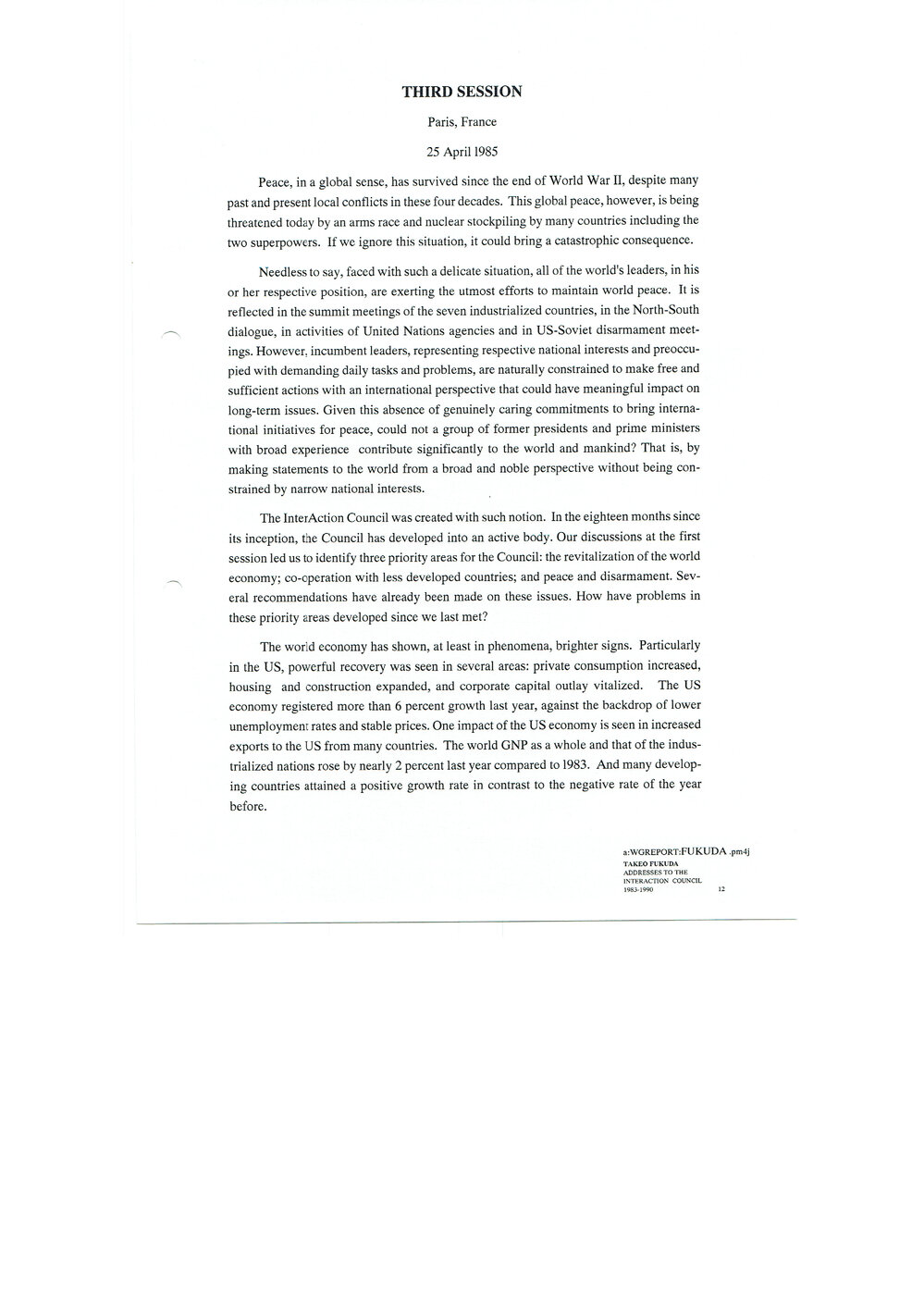 7.Fukuda Speech