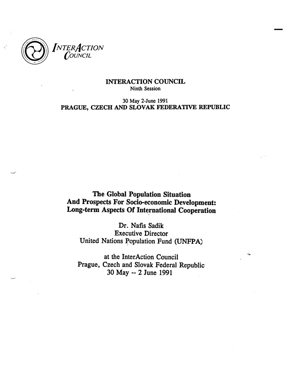 12.Sadik The Global Population Situation
