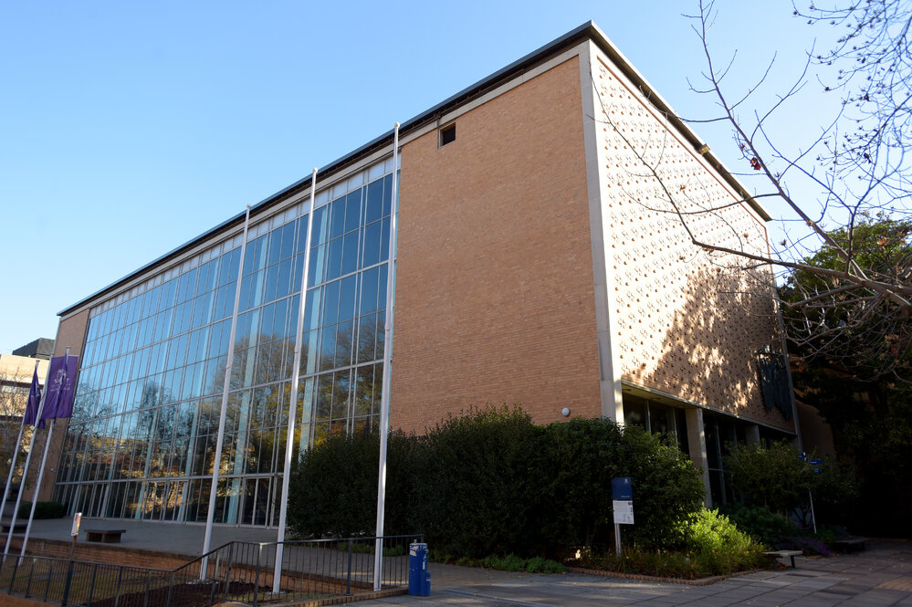 Parkville during COVID lockdown - Wilson Hall north east corner