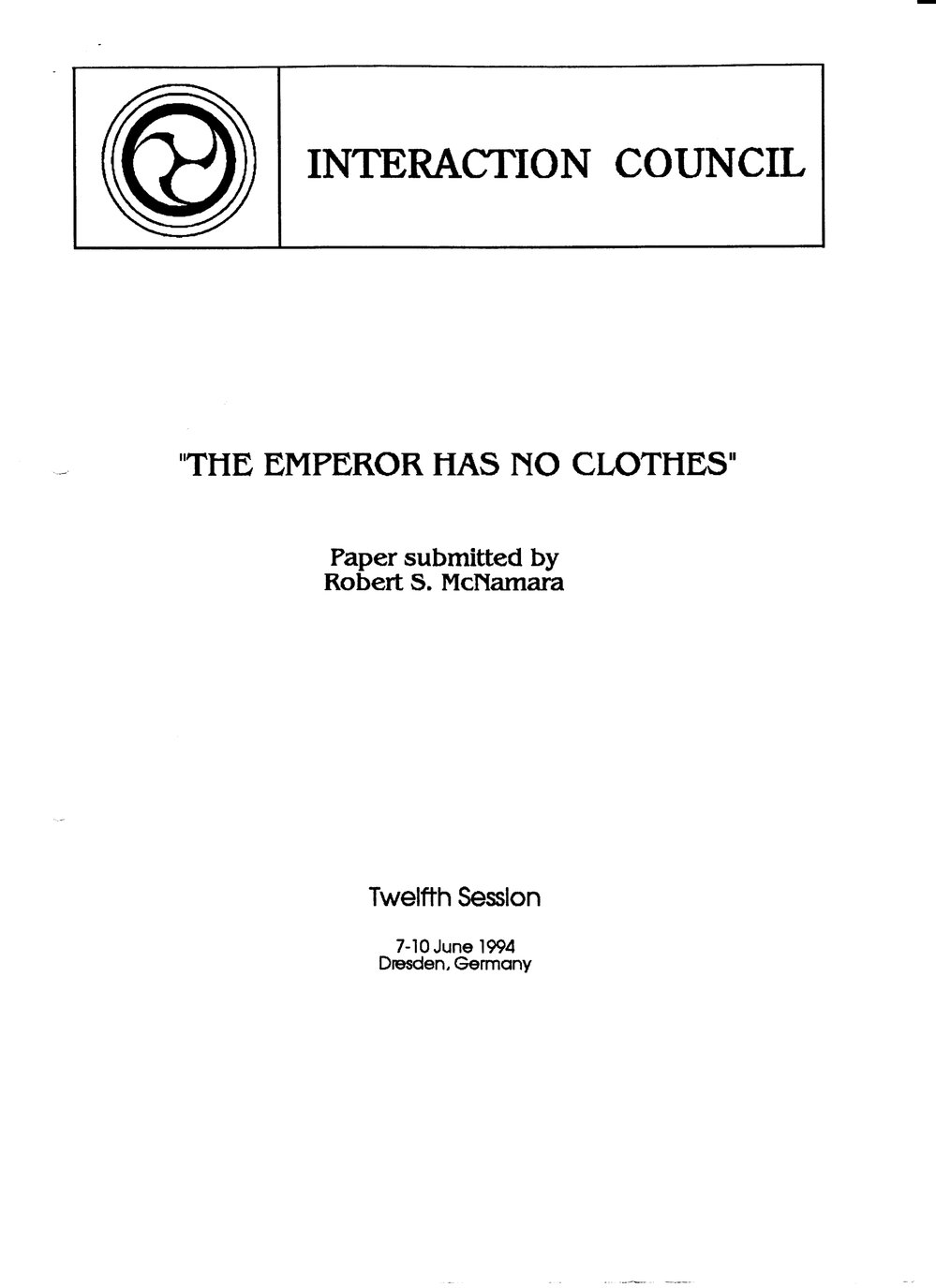 13. McNamara Statement