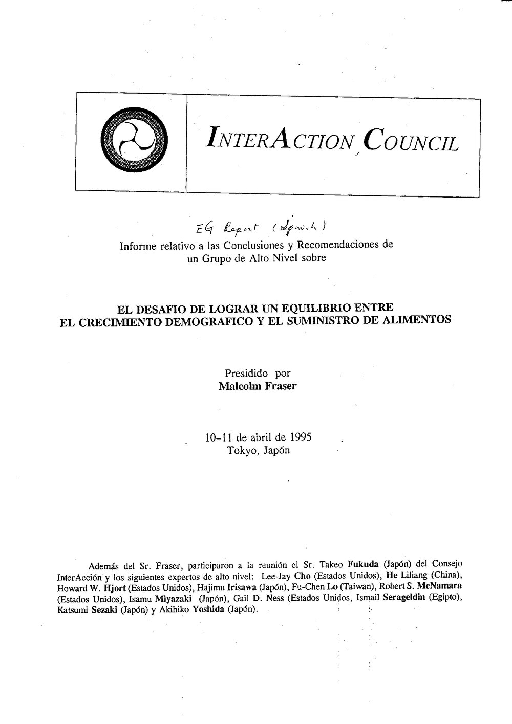 2b. EG [expert group] Report(Spanish)