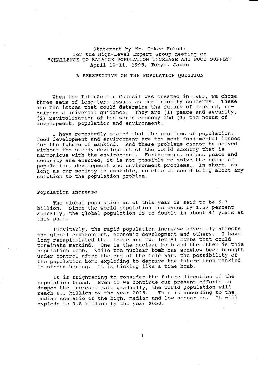 6a.  Fukuda Statement-Population