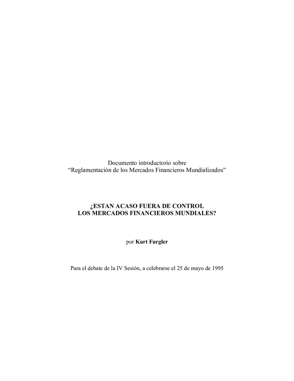7b. FURGLER Report on Finance (Spanish)
