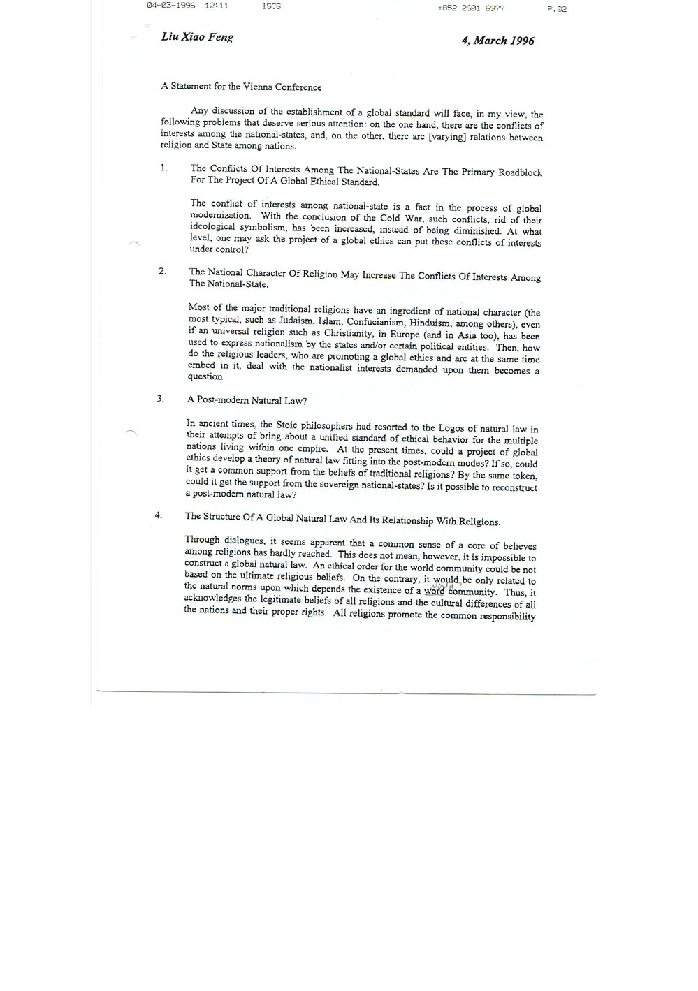 2f. Feng - Statement