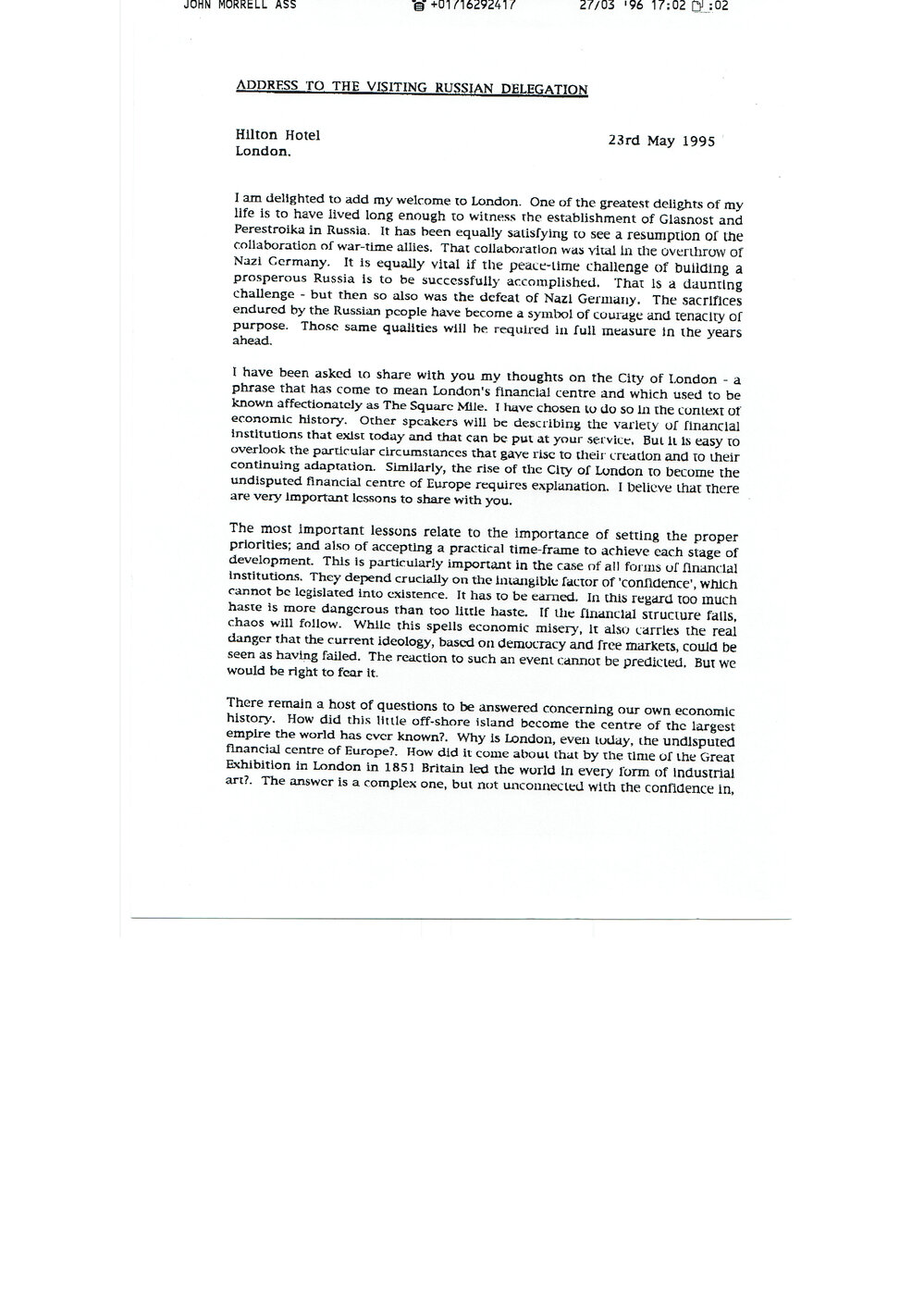 3c.  Morrell - The Role of Stock Markets