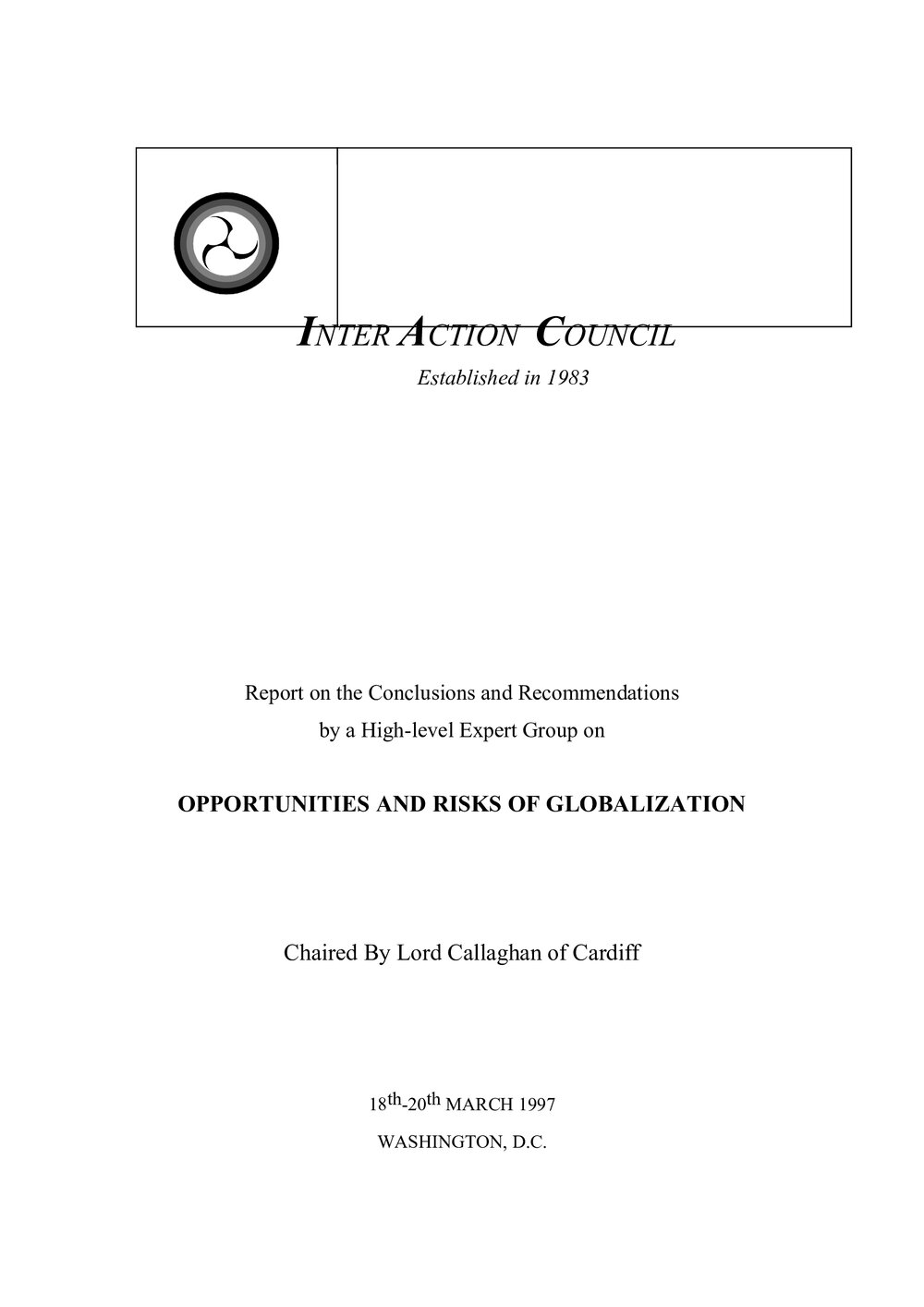 2. EG [expert group] Report- Globalization Report