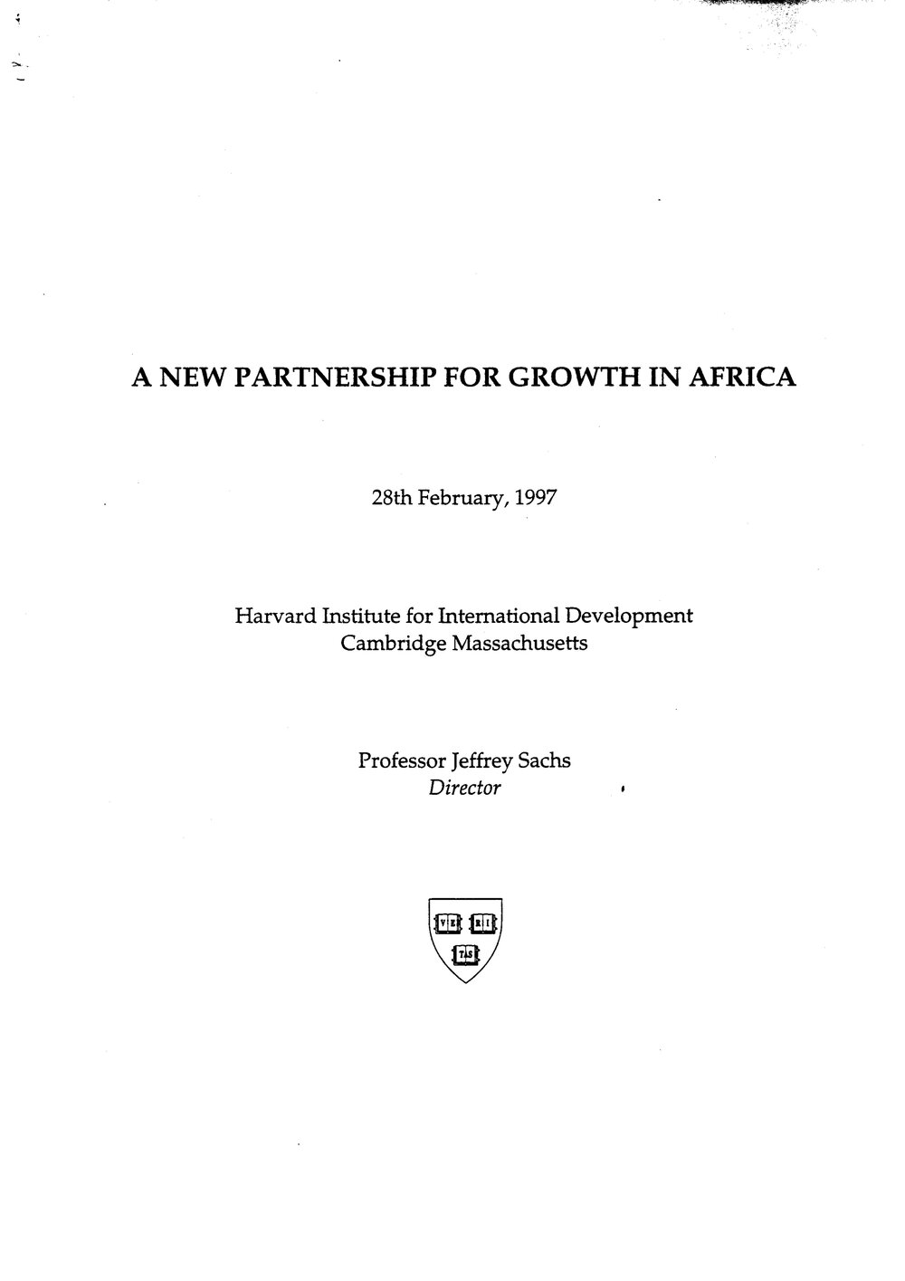 2d. SACHS - A New Partnership
