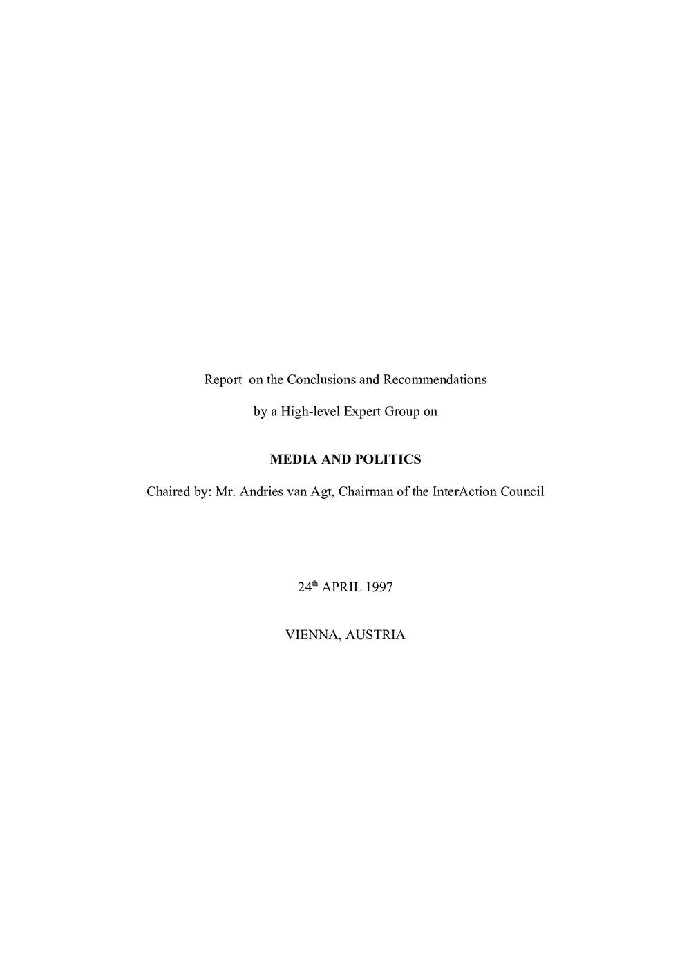 4. Media final report