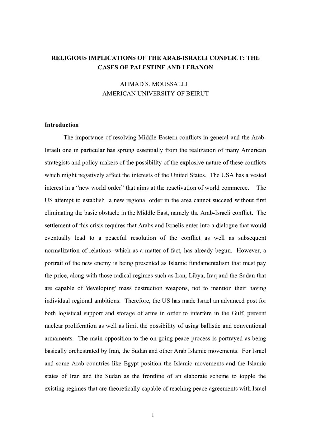 3e. Moussalli - Palestine and Lebanon