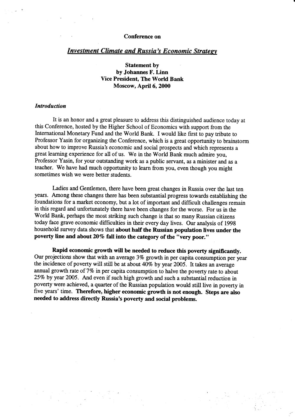 2f. LINN - Invesment Climate &amp; Russia`s