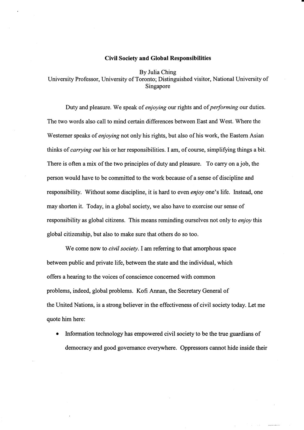 3d. CHING - Civil Society &amp; Global Responsibilities