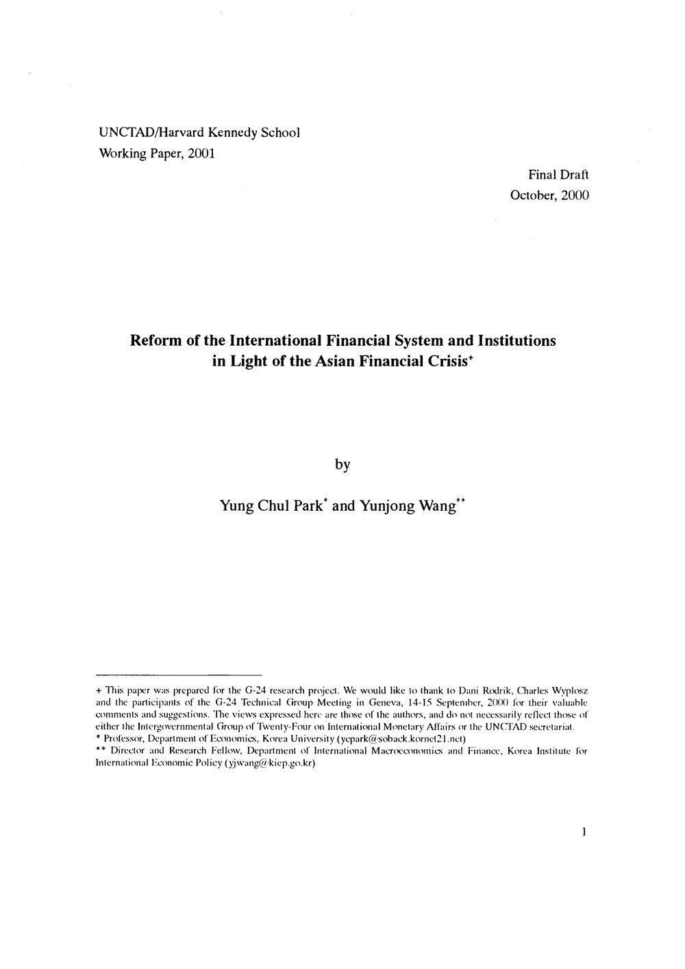 12.  Park &amp; Wang Paper-Financial System