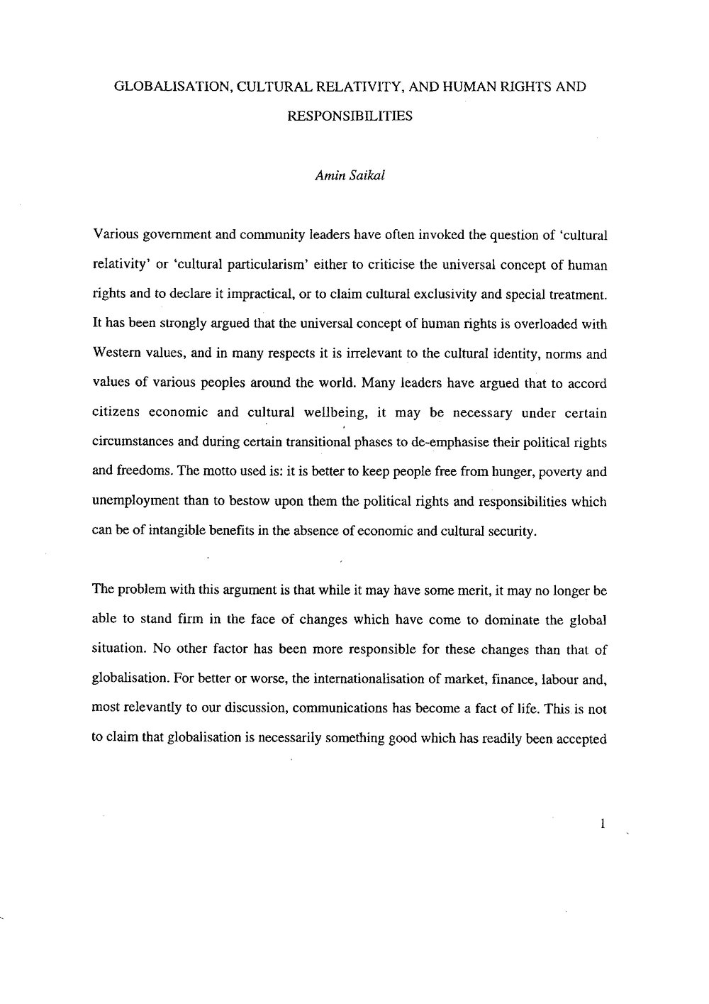 3f -  Paper,  Globalisation