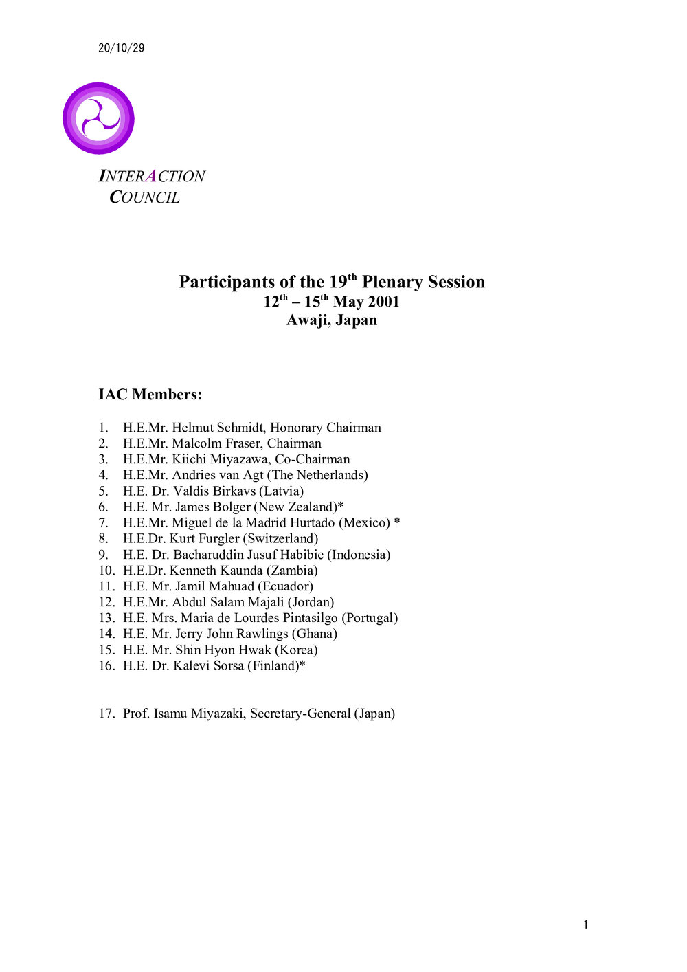 4. Awaji LOP [list of participants]