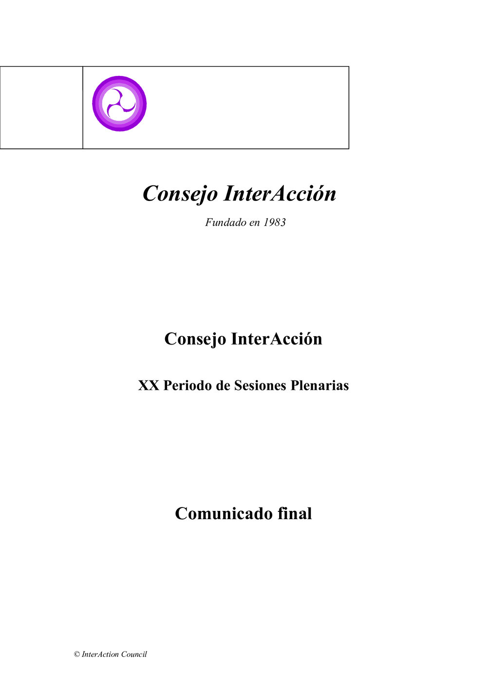 9e. Communique 20th