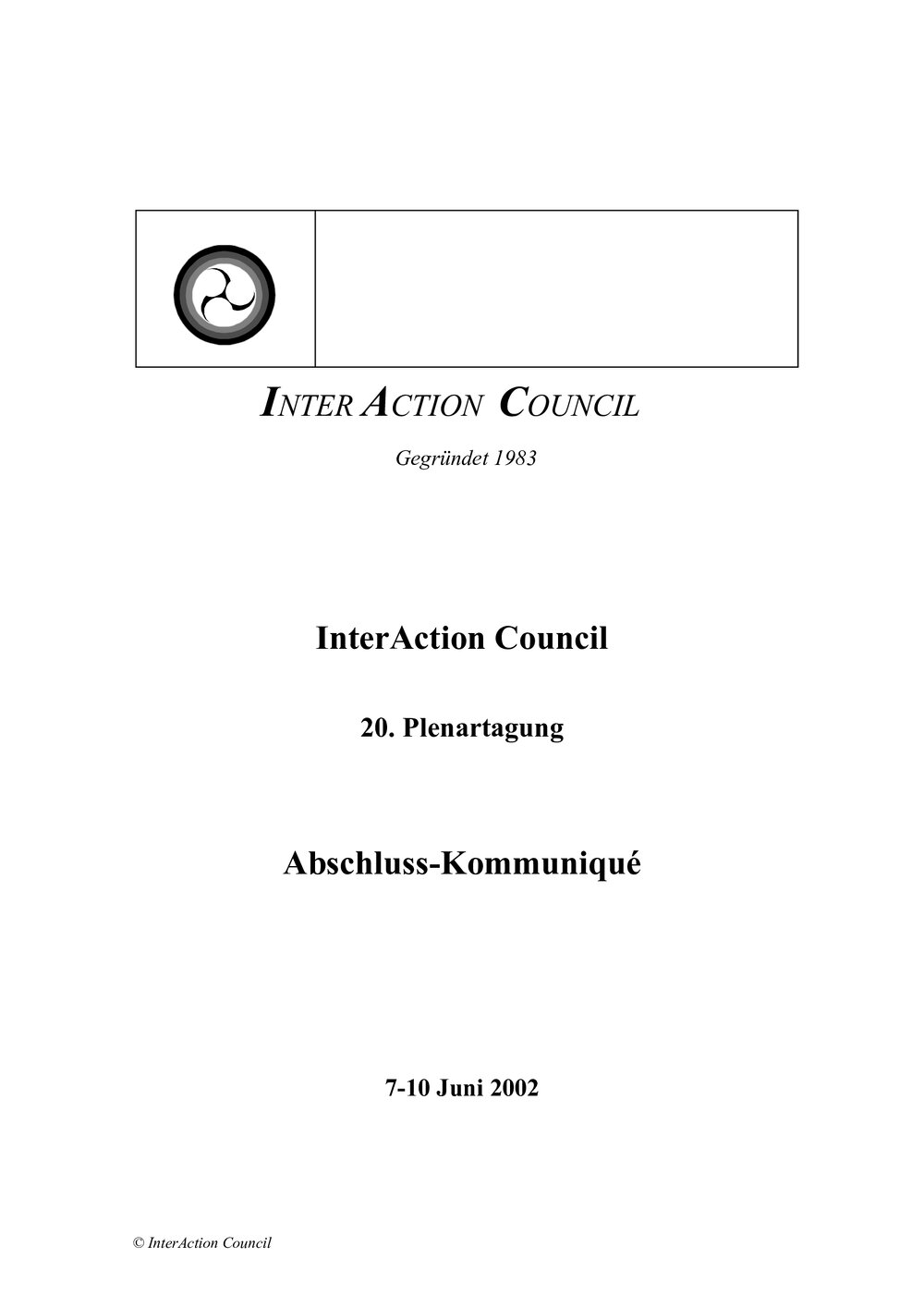 9d. Communique (German)