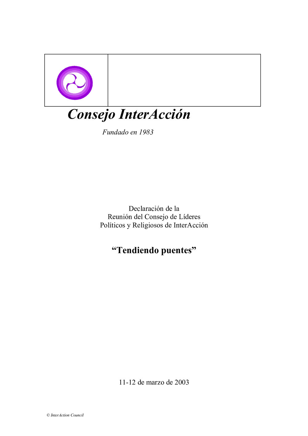 2k. Jakarta Declaration (Spanish)